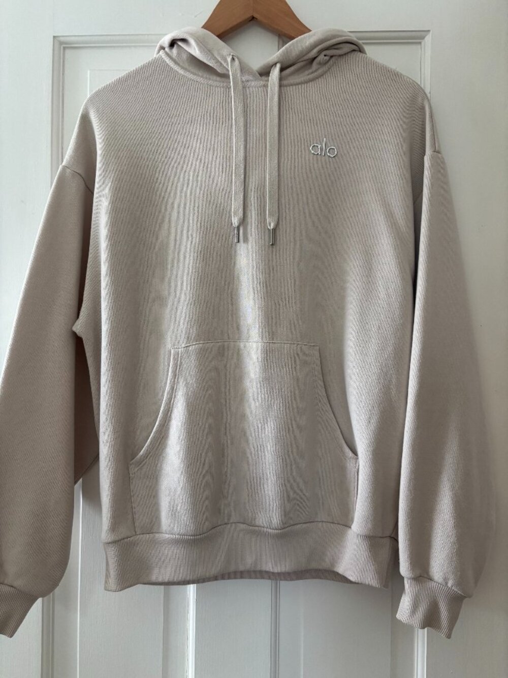 Alo Accolade Hoodie in XS, Color Bone